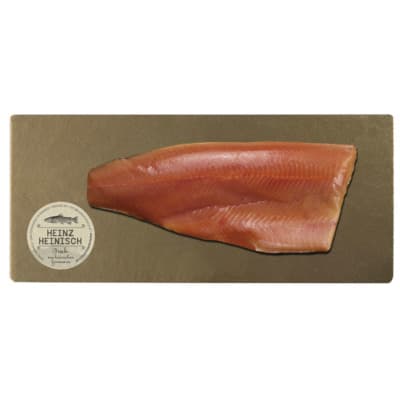 Bio Bachsaiblingfilet kaltgeräuchert von Heinz Heinisch Fisch