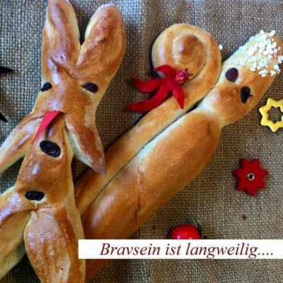 Krampus aus Kipferlteig von Kolm - Die Bäckerei.