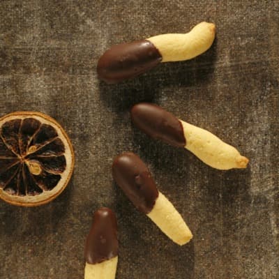 Orangen Schokolade Zungen von Kolm - Die Bäckerei.