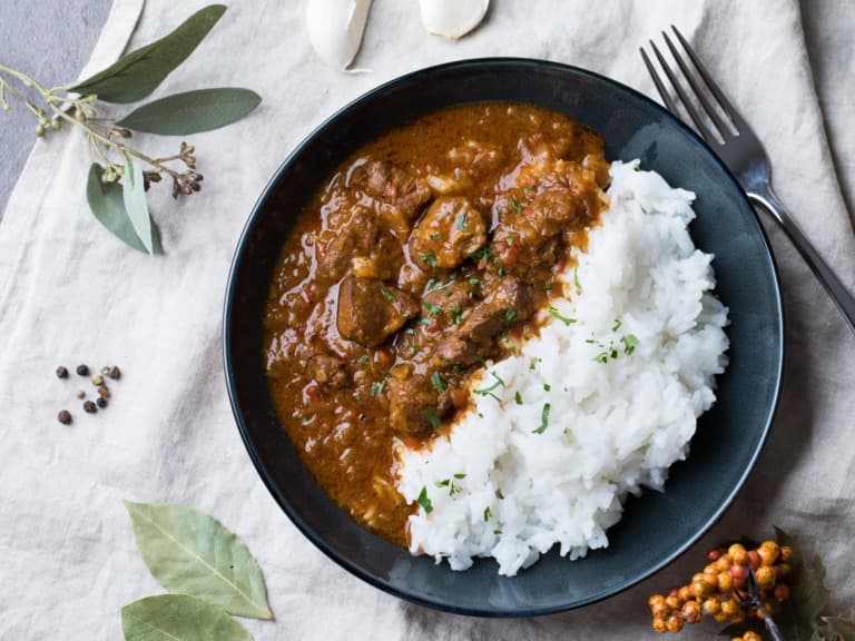 Geschnetzeltes vom Wildschwein in Paprika-Rahmsauce