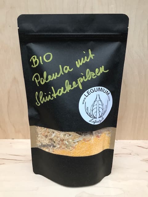 Bio Trockenmischung Polenta mit Shiitakepilzen