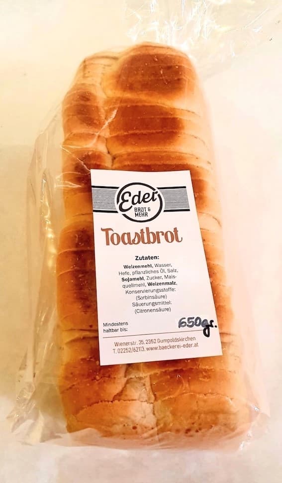 Dinkeltoast  650g geschnitten