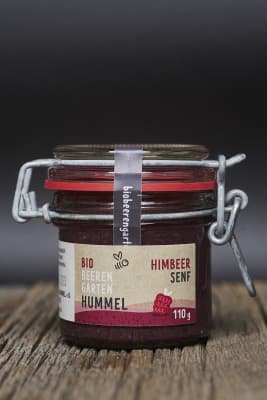 Weinviertler Bio Himbeersenf von Biobeerengarten Hummel OG