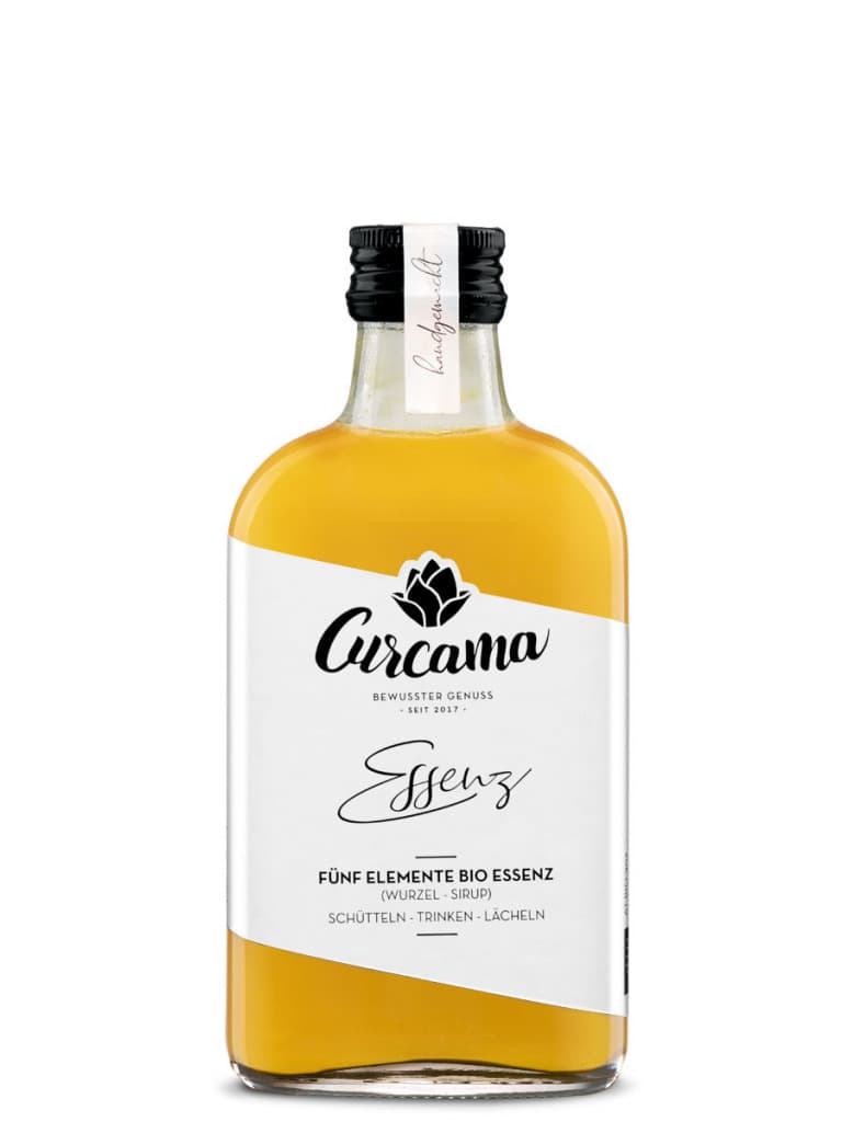 Bio Curcama Essenz 200ml- Die Fünf Elemente Kurkuma Ingwer Essenz