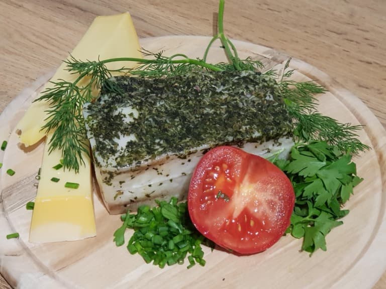 Lardo mit Kräutern vom BIO Mangalitza Schwein 250g