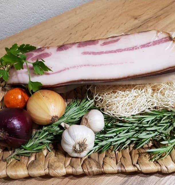 Bauchspeck vom Bio Mangalitza Schwein