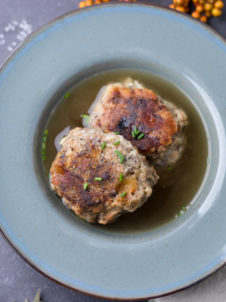 Kaspressknödel mit Wildschweinspeck, 2 Stück (ca.250g)