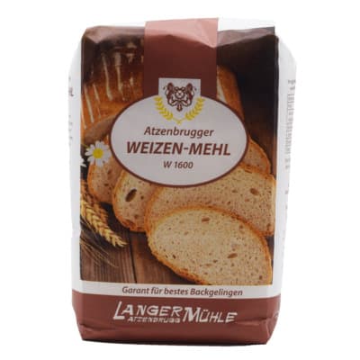 Weizenmehl W1600 1kg von Langer-Mühle e.U.