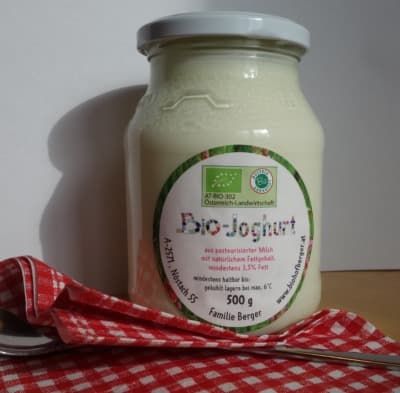 Bio Naturjoghurt von Biohof Berger