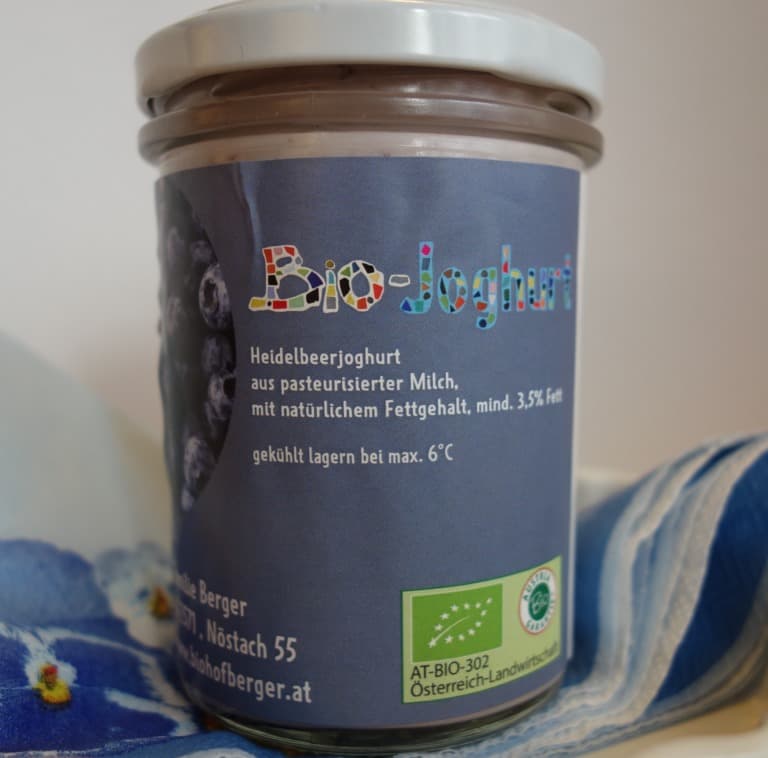 Bio Fruchtjoghurt Heidelbeere