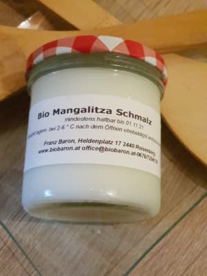 Schmalz vom Bio Mangalitza Schwein von BIOHOF BARON