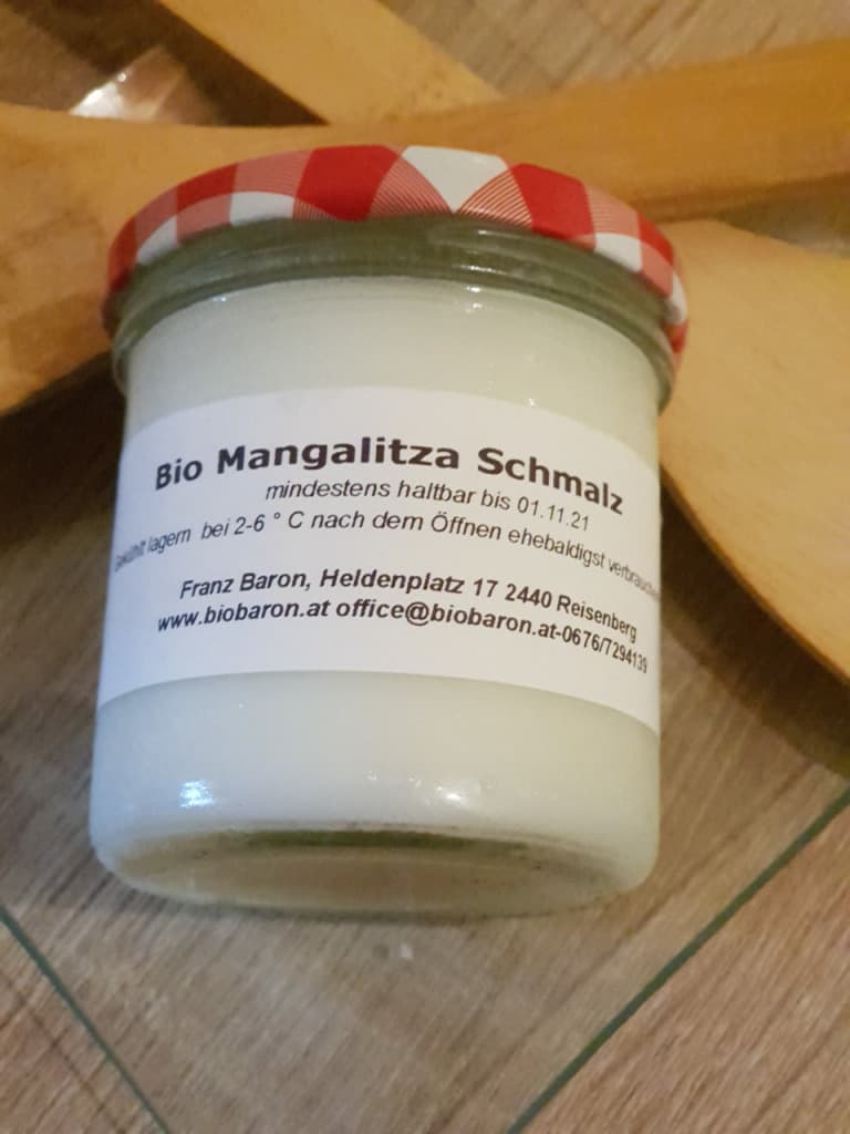 Schmalz vom Bio Mangalitza Schwein
