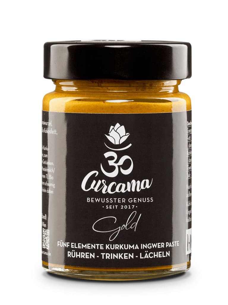 Bio Curcama GOLD 170g - Die Fünf Elemente Kurkuma Ingwer Paste
