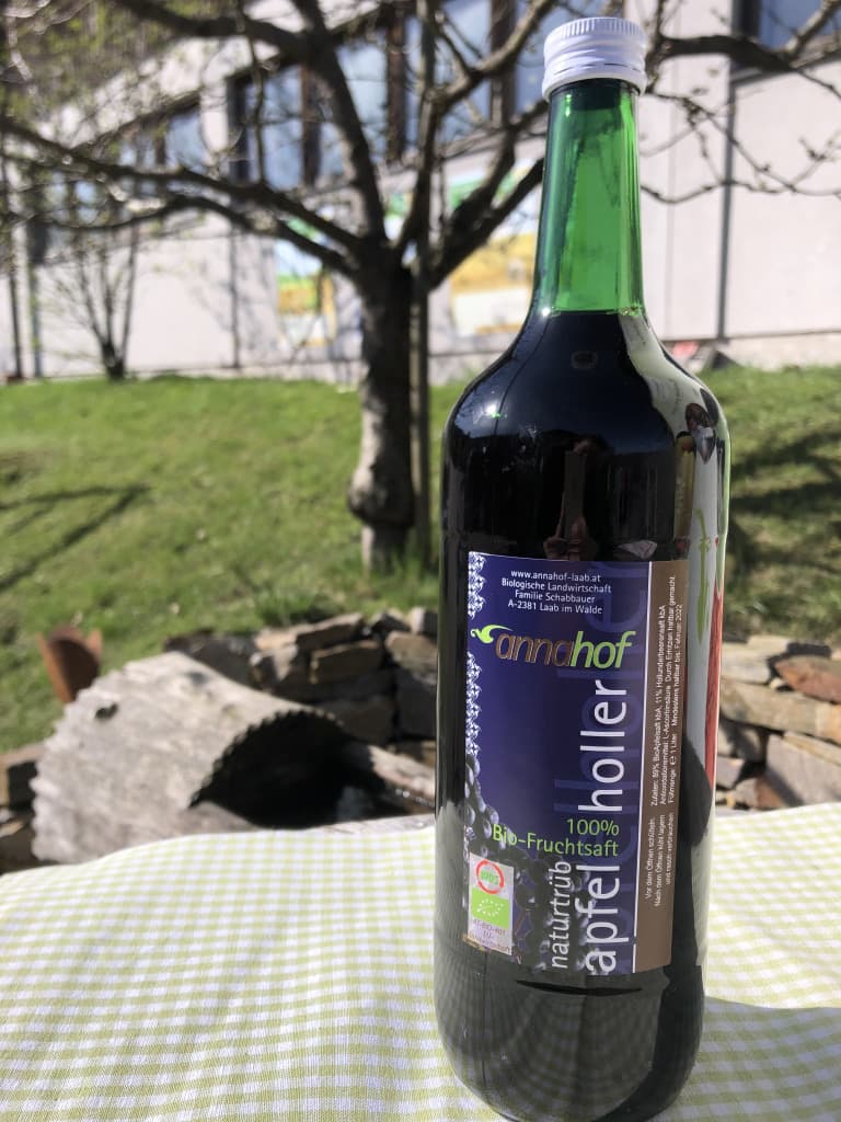 100% Bio-Fruchtsaft naturtrüb "Apfel-Holler"