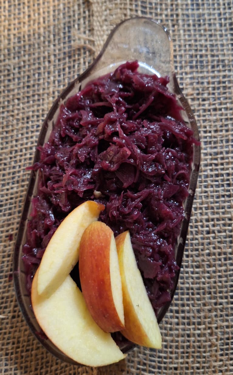 Hausgemachtes Apfelrotkraut