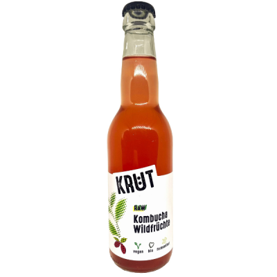 Raw Kombucha Wildfrüchte, BIO, 330ml von KRUT - Kimchi & Kombucha