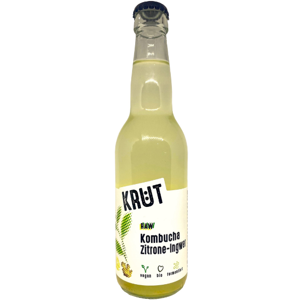 Raw Kombucha Zitrone-Ingwer, BIO, 330ml