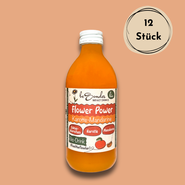 beSonder Flower Power - Karotte Mandarine (Bio, 12 x 330ml)