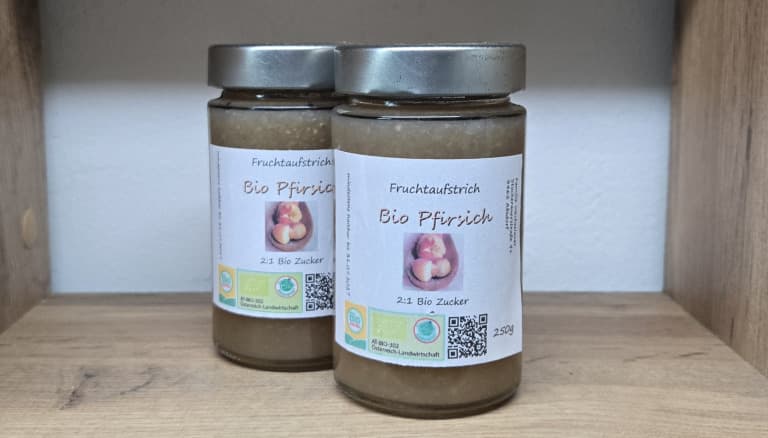 Bio Pfirsich Marmelade
