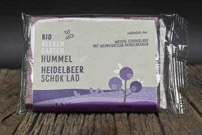 Weinviertler Bio Heidelbeer Schok'lad von Biobeerengarten Hummel OG