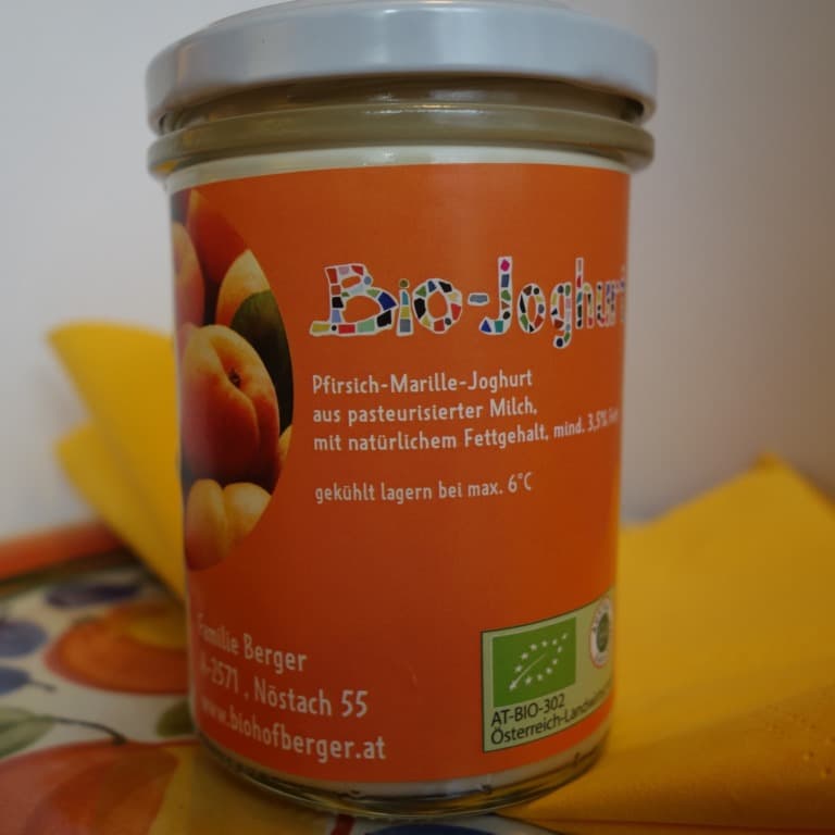 Bio Fruchtjoghurt Pfirsich-Marille
