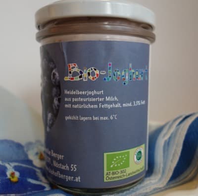 Bio Fruchtjoghurt Heidelbeere von Biohof Berger