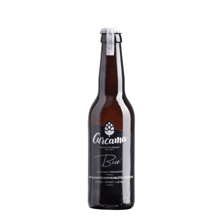 Bio Curcama Bier 0,33l - Fünf Elemente Hopfenblütengetränk 5,3% vol.