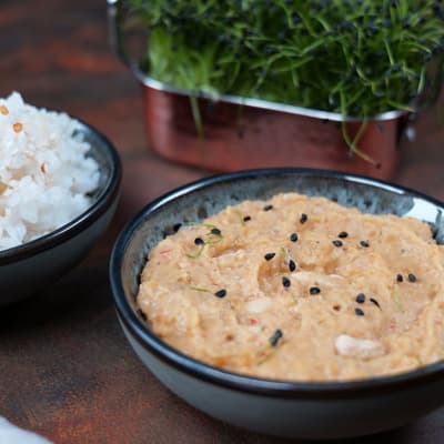 Bio Linsen-Kokos Ragout mit Reis  Gourmand Portion