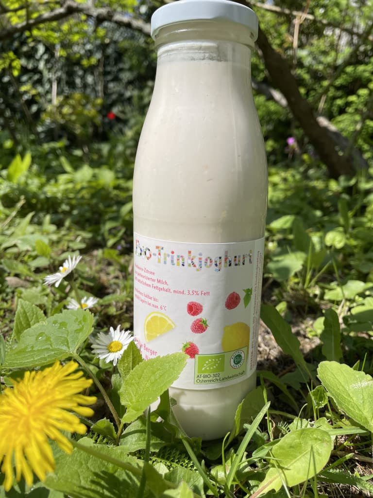 Bio Trinkjoghurt Himbeere-Zitrone